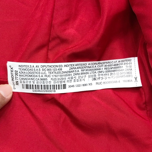 Zara Women’s Faux Leather Biker Jacket Full Zip Short Sleeves Black XS - Picture 7 of 9